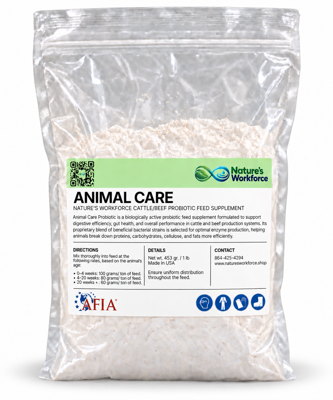 Nature's Workforce Beef/Cattle Probiotic Feed Supplement