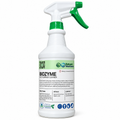 A white spray bottle of Nature's Workforce Biozyme Multispace Cleaner with a green trigger sprayer and green cap, shown on a plain white background.