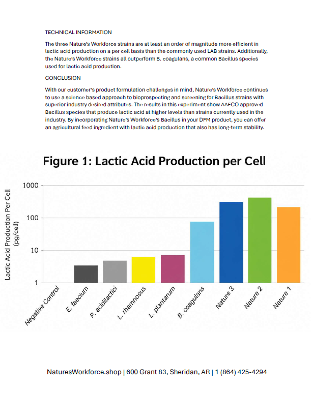 Nature's Workforce Beef/Cattle Probiotic Feed Supplement
